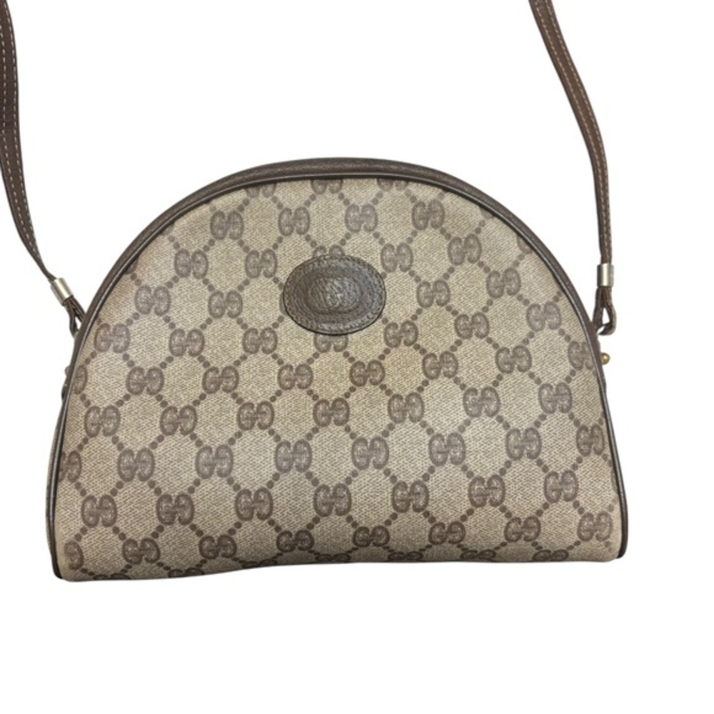 Gucci vintage monogram gg brown crossbody bag
